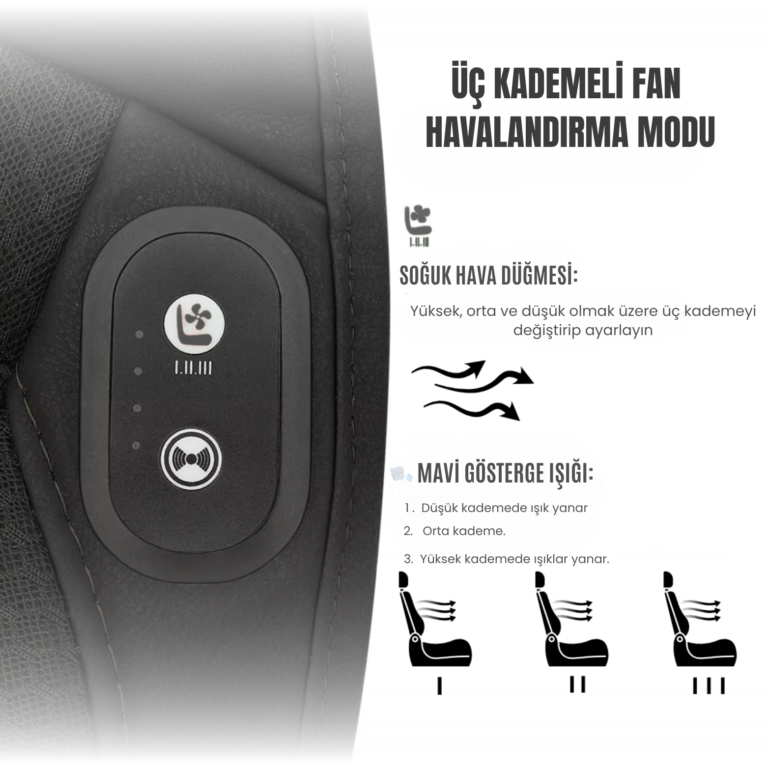 CoolSeat® – Fanlı Serinletici Koltuk Minderi