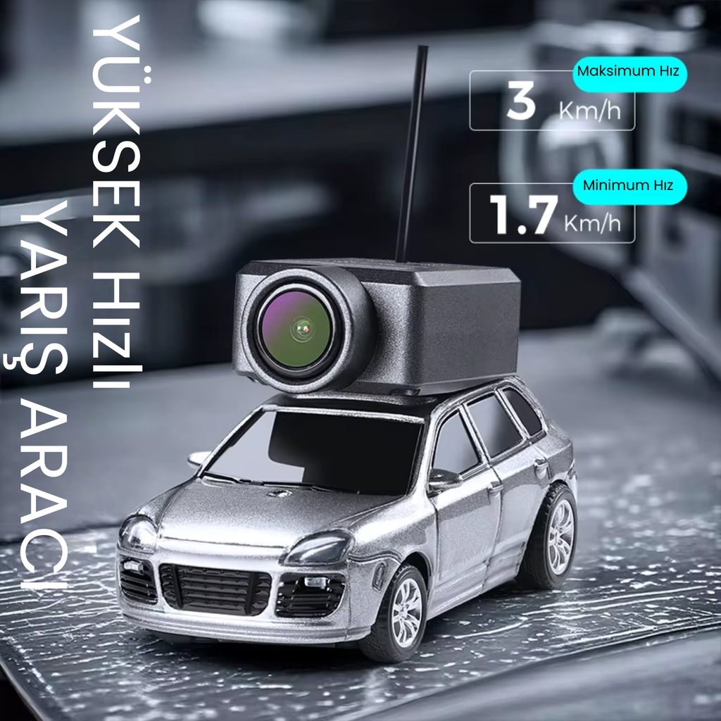 Gerçek Zamanlı Canlı Görüntü Kameralı Mini RC Explorer