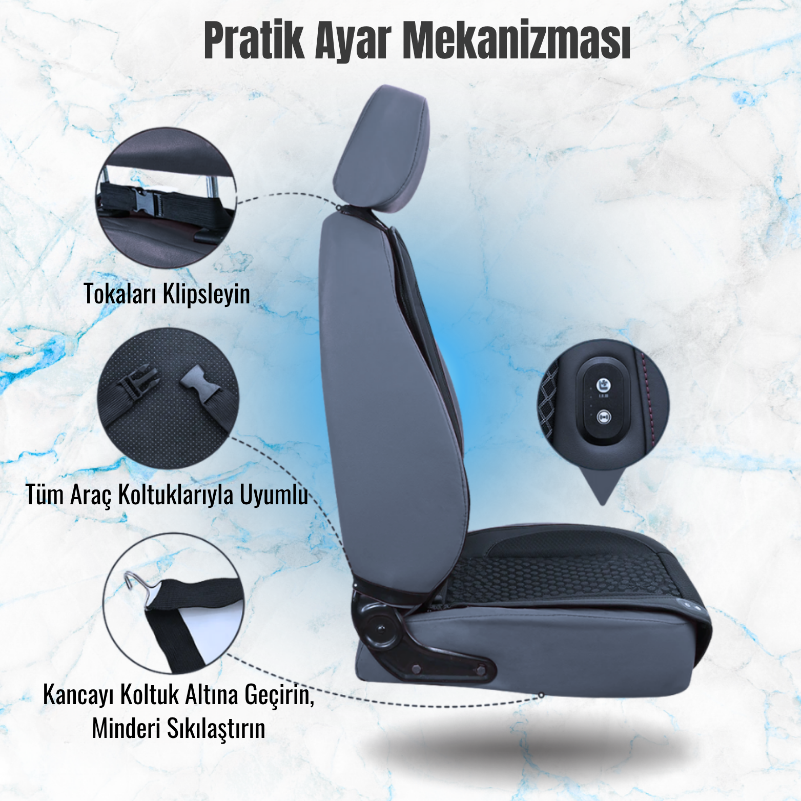 CoolSeat® – Fanlı Serinletici Koltuk Minderi